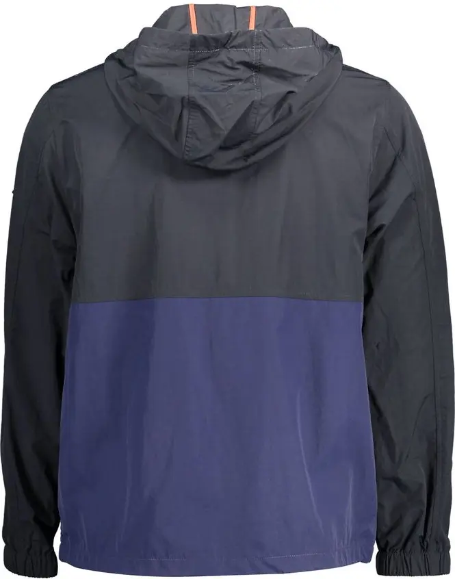 Blue Polyamide Men Jacket