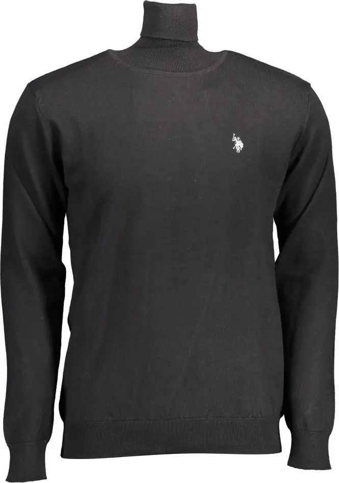 Черный хлопковый свитер U.S. Polo Assn.