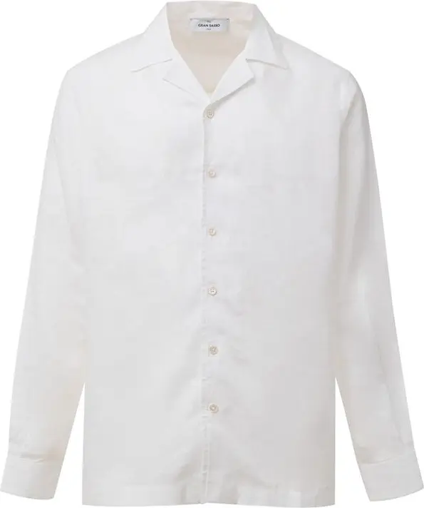 White Linen Shirt Gran Sasso