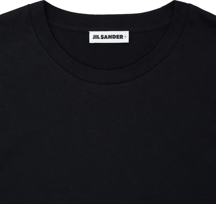 Black Cotton T-Shirt Jil Sander