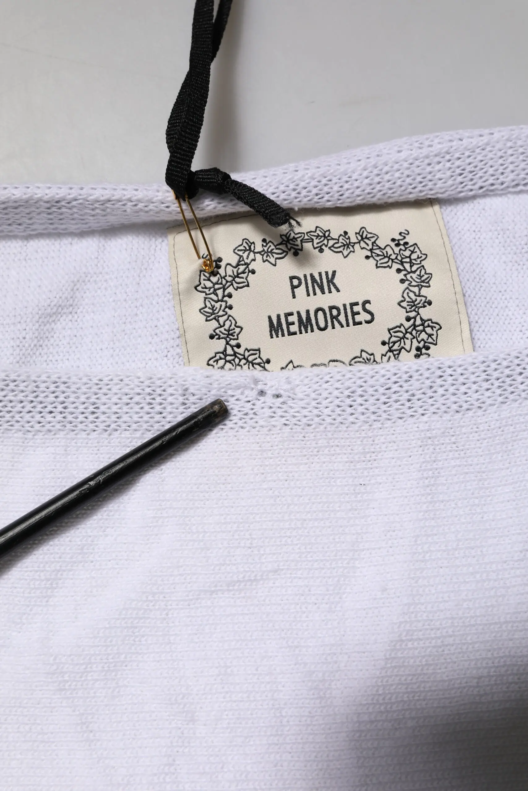 White Cotton Blouse Top Think Pink
