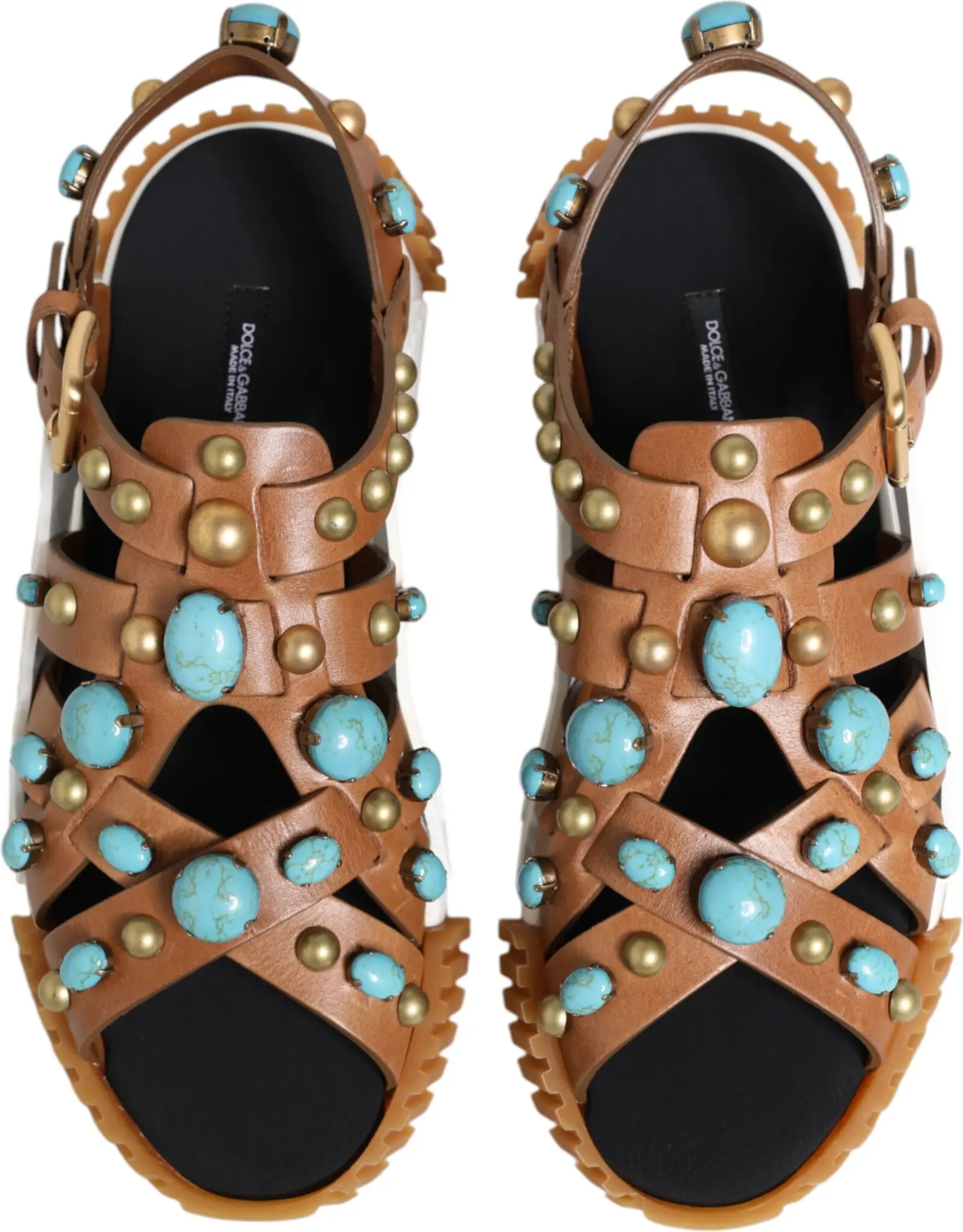 Dolce & Gabbana zamshli slayd sandallari