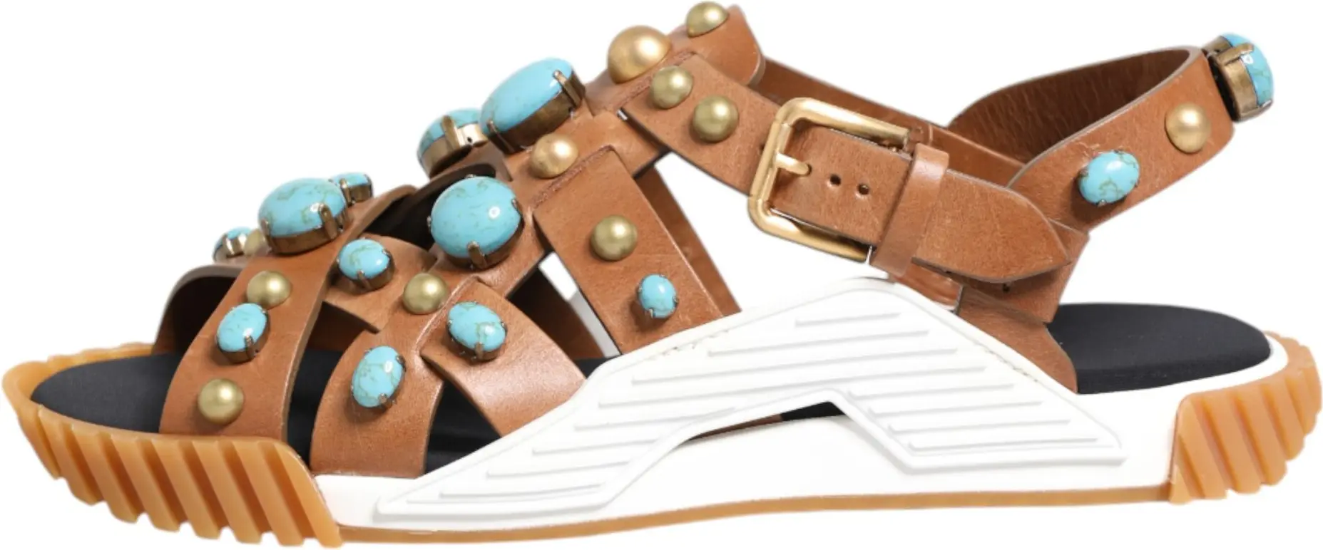Dolce & Gabbana zamshli slayd sandallari