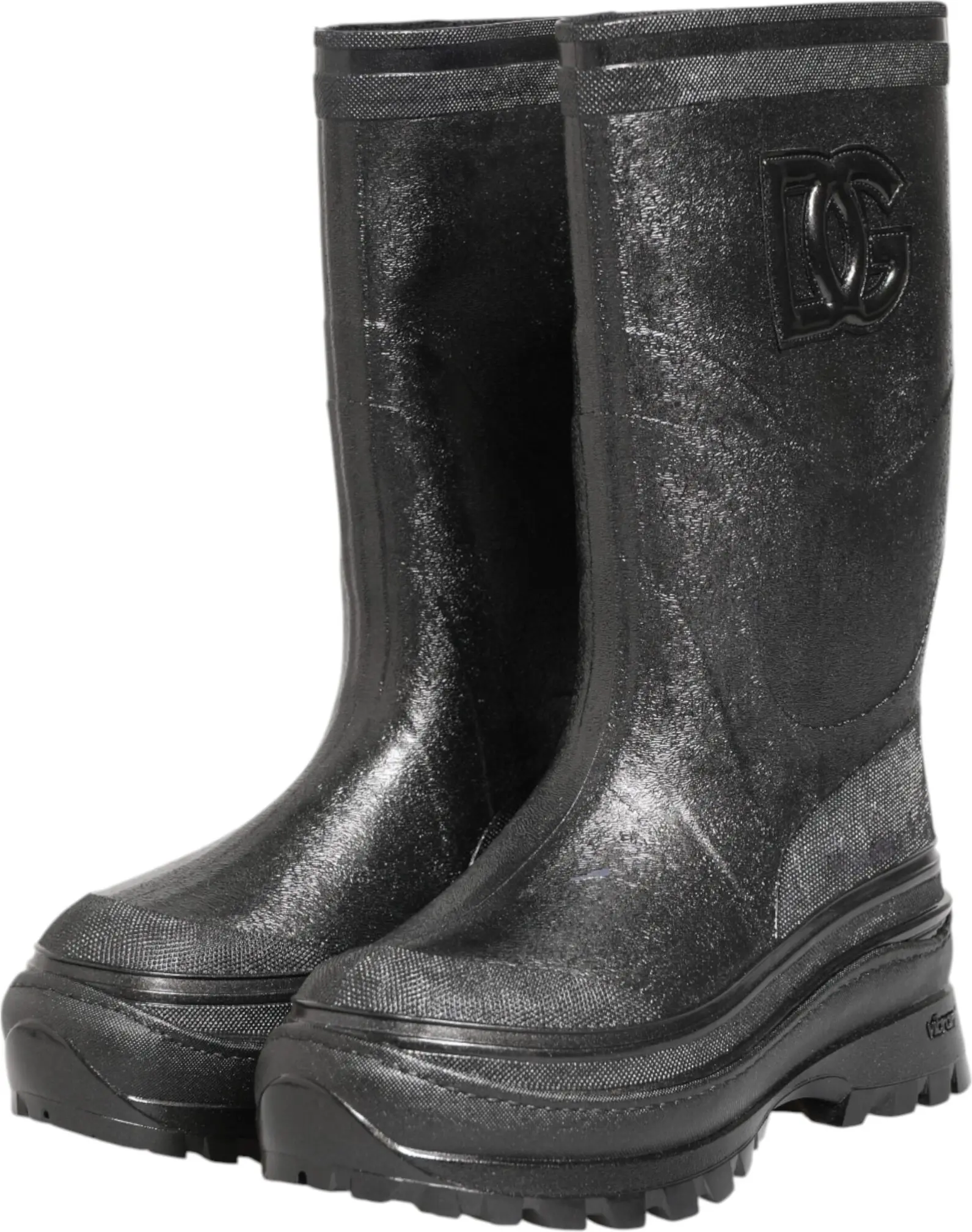 Резиновые сапоги Dolce & Gabbana Metallic Black