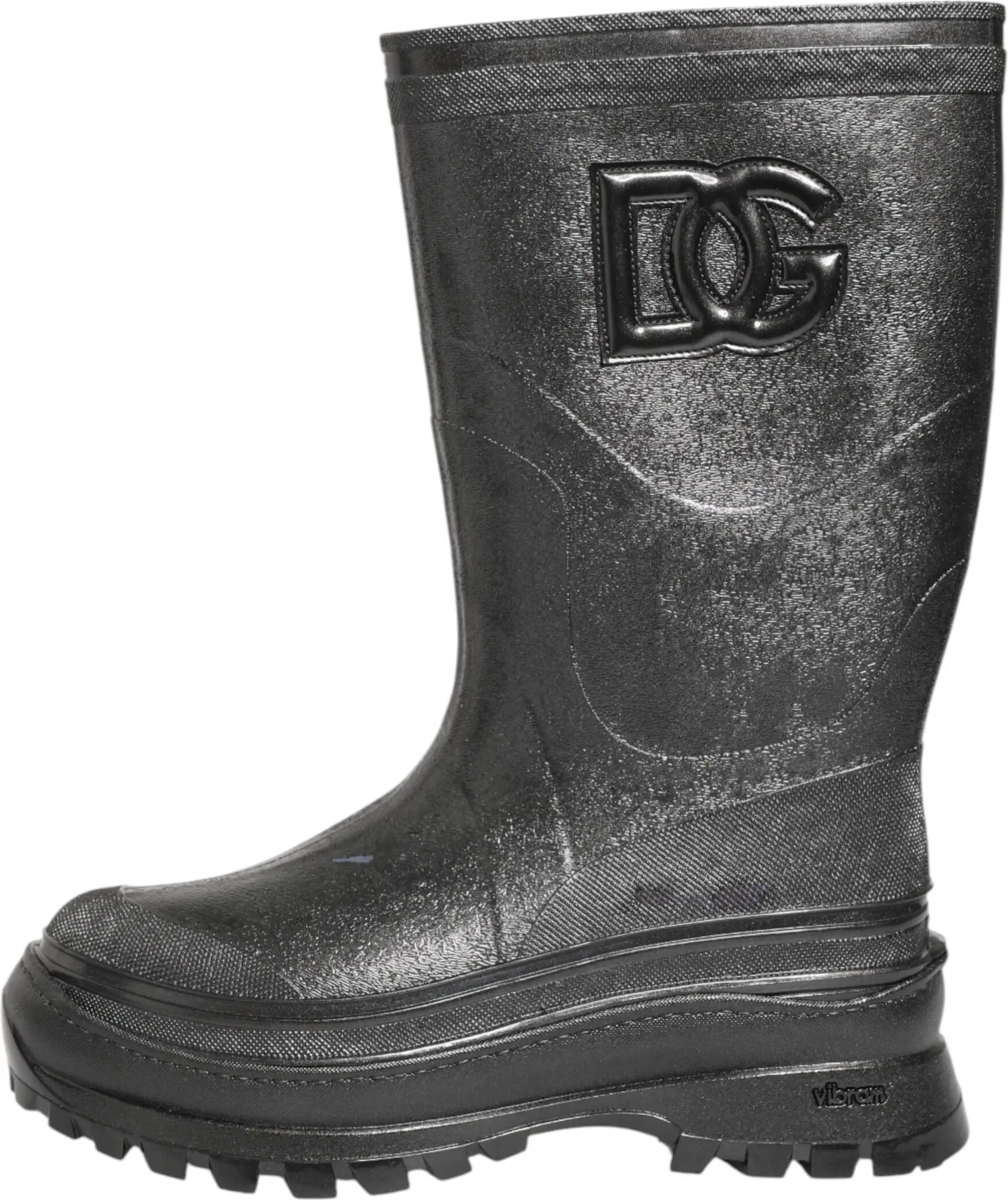 Резиновые сапоги Dolce & Gabbana Metallic Black