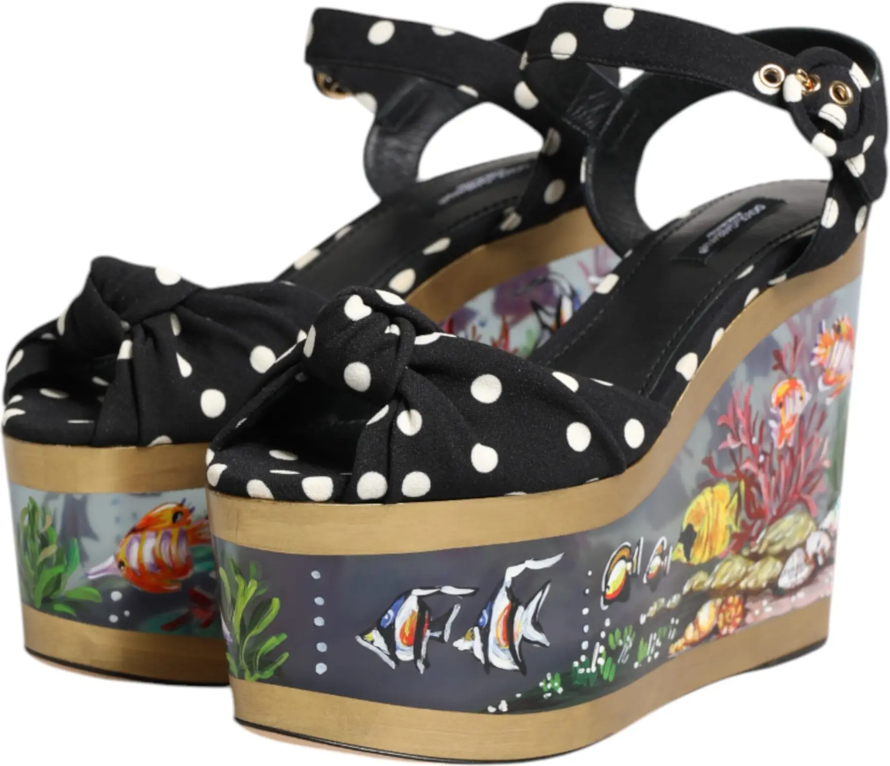 Ankle Strap Wedge Sandals Dolce & Gabbana