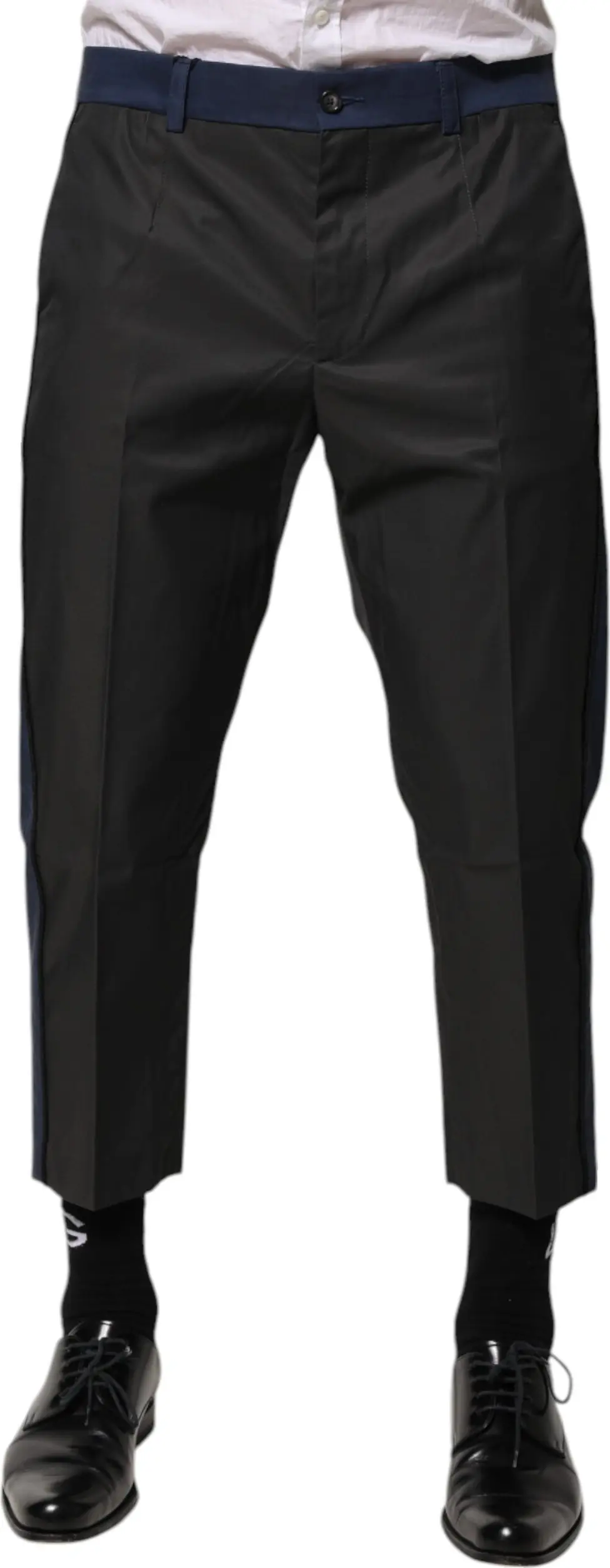 Chinos Dolce & Gabbana Серо-синие Хлопок