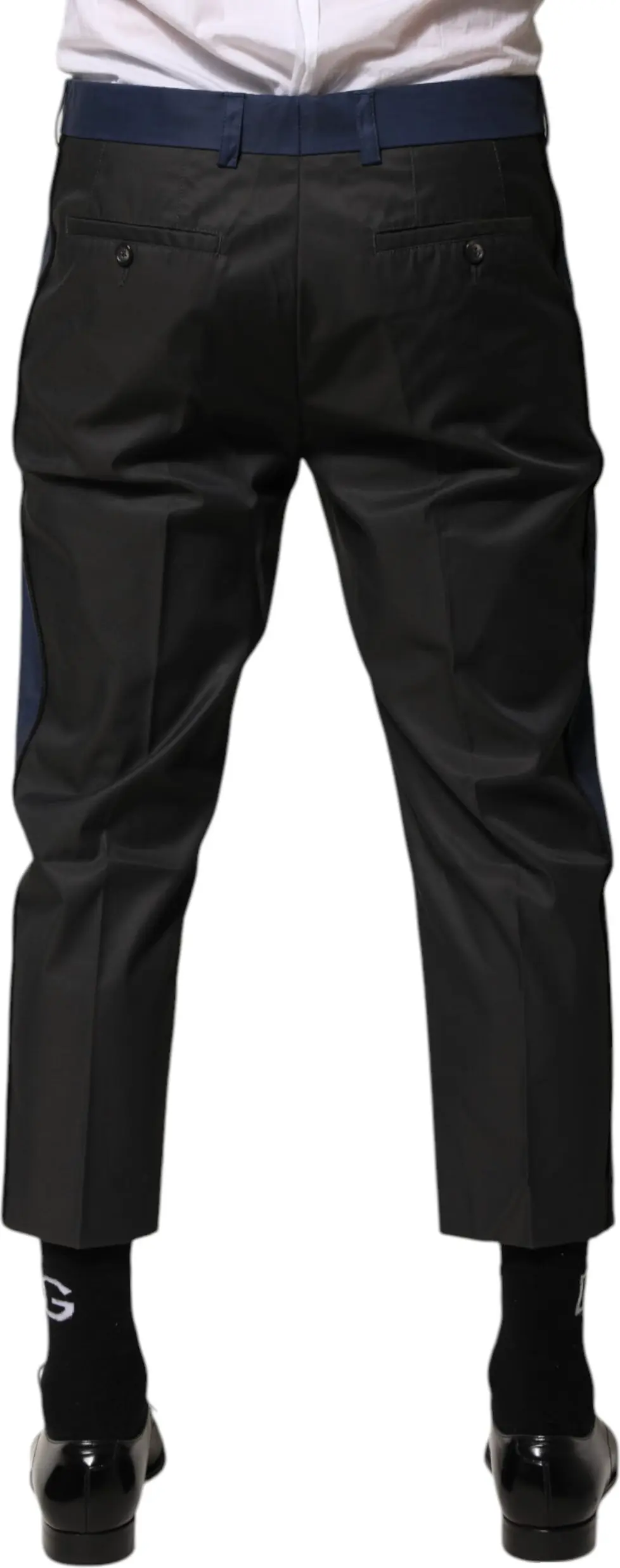 Chinos Dolce & Gabbana Серо-синие Хлопок