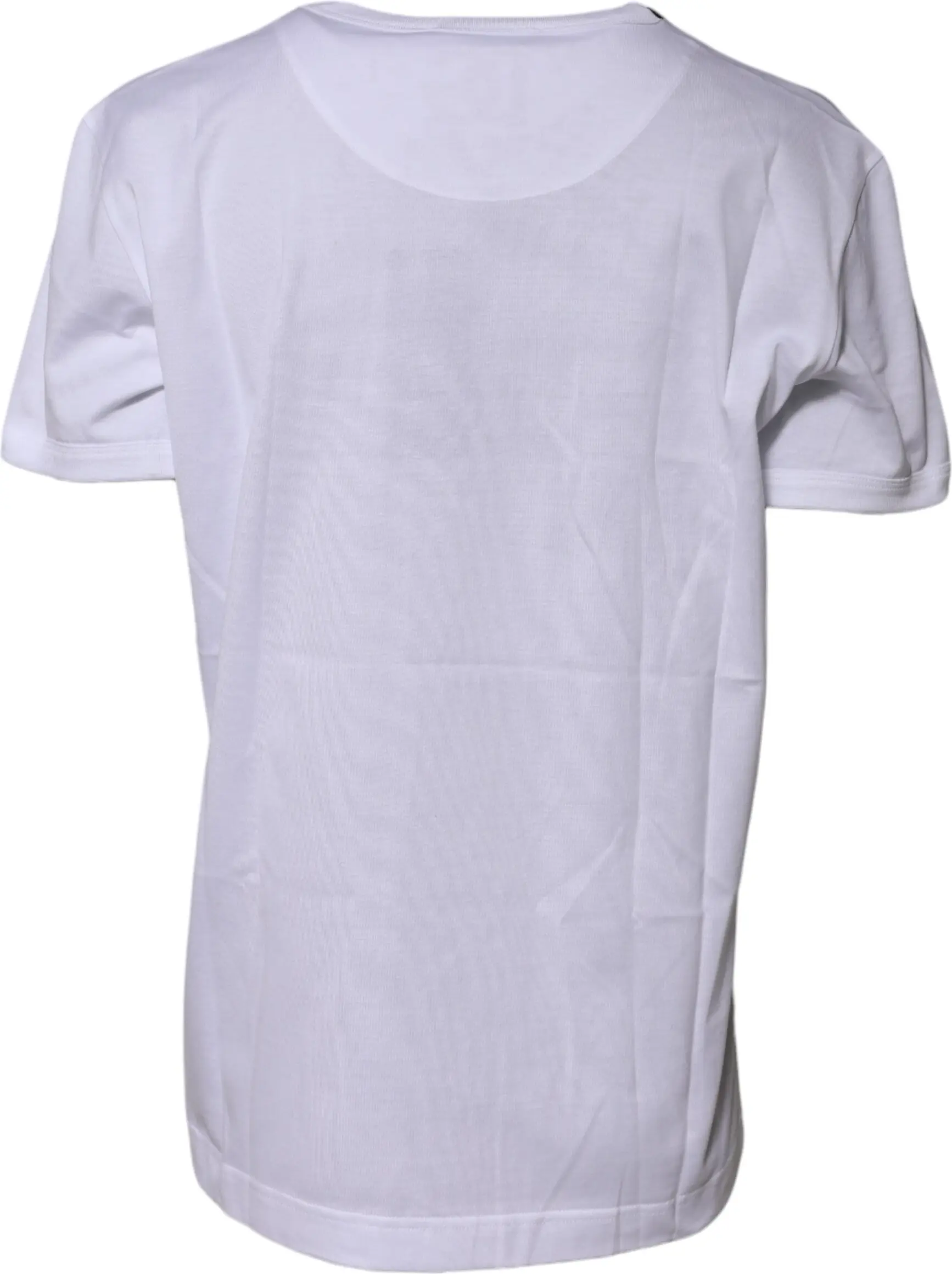 White Cotton Goodluck 2022 Crew Neck T-shirt Dolce & Gabbana