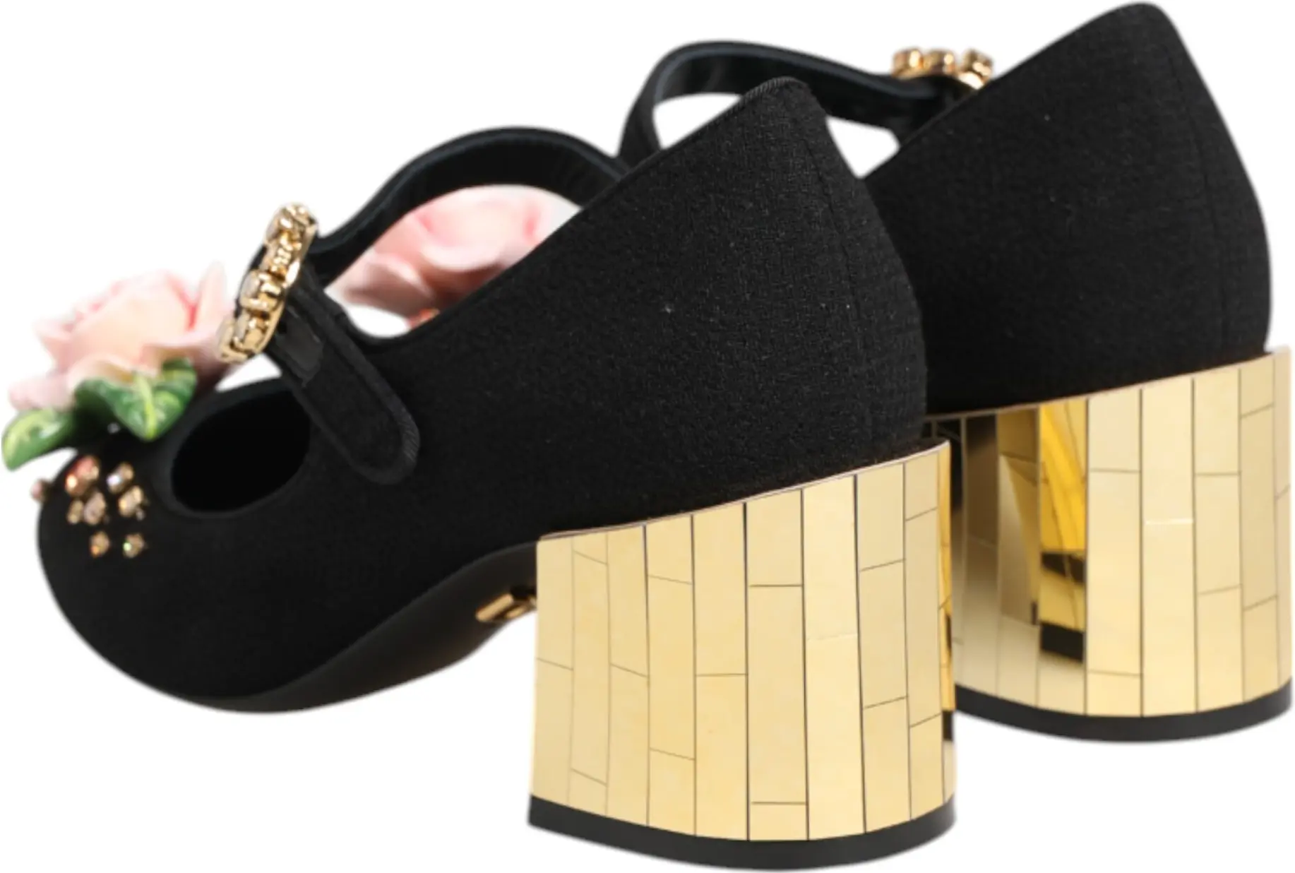Туфли "Мэри Джейн" Dolce & Gabbana черные с кристаллами