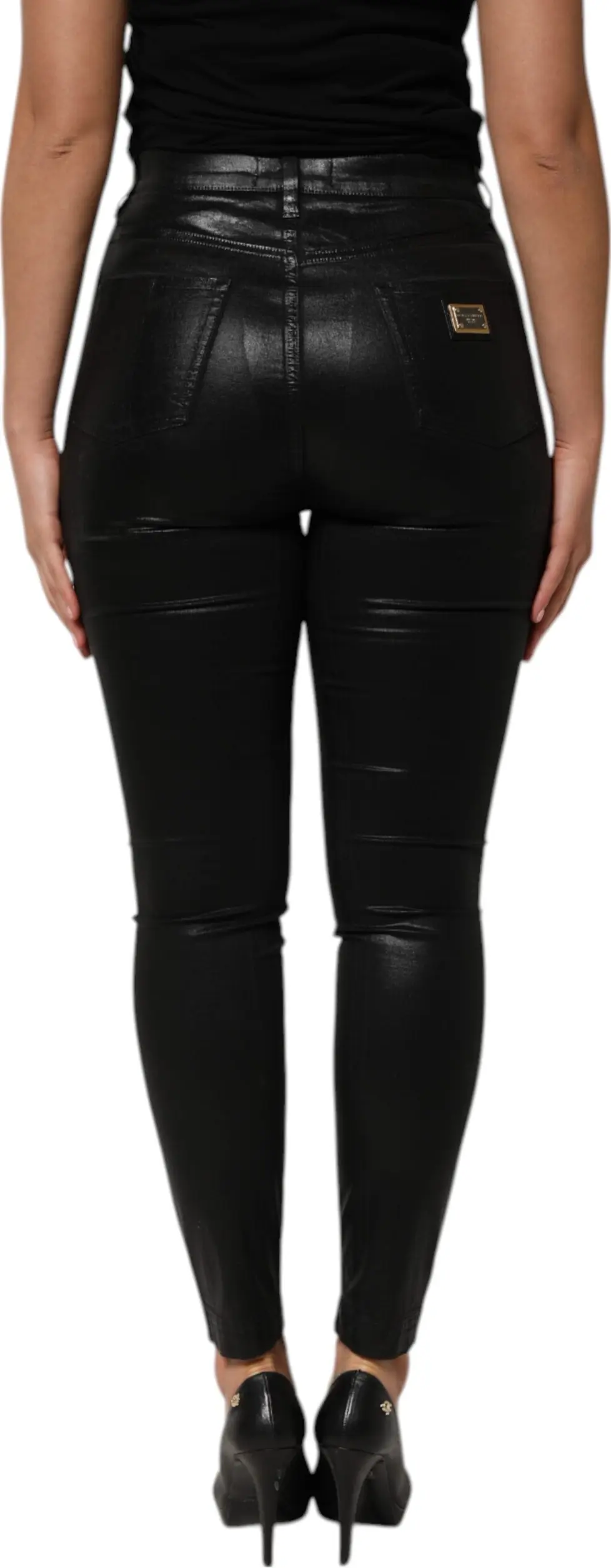 Qora baland belli tor GRACE jinsi shimlari Dolce & Gabbana