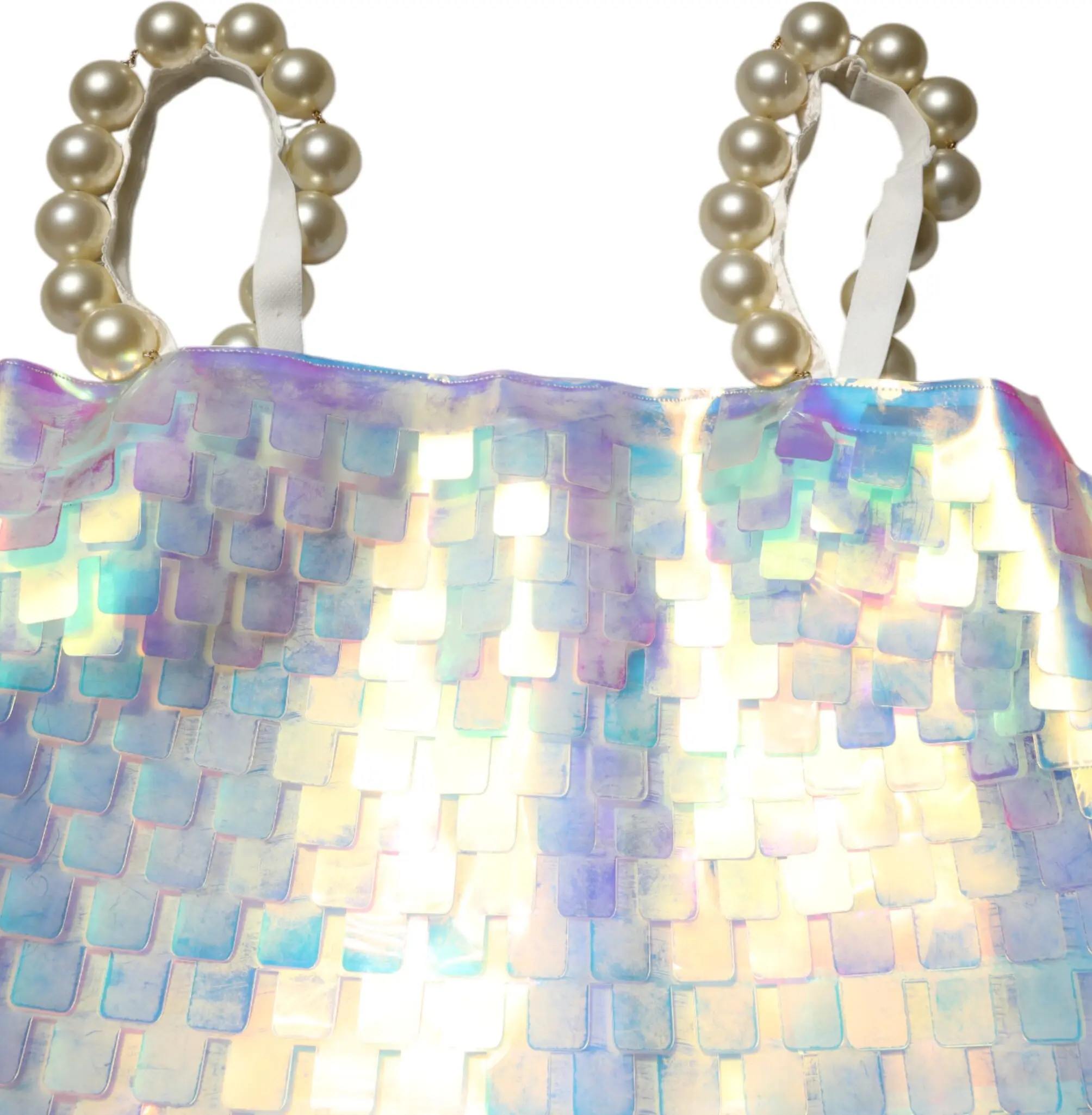 Multicolor Sequin Holographic Mini Dress Dolce & Gabbana