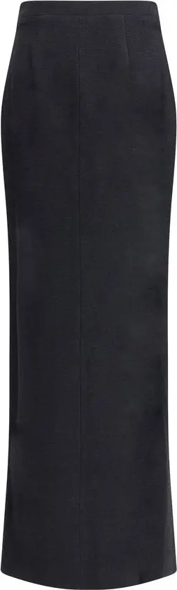 Alessandra Rich Black Fleece Wool Yubka