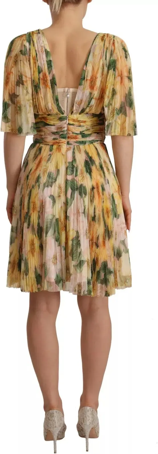 Макси-платье Dolce & Gabbana, плиссированное макси-платье