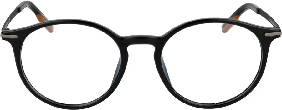 Ermenegildo Zegna Black Plastic Glasses (Frames)