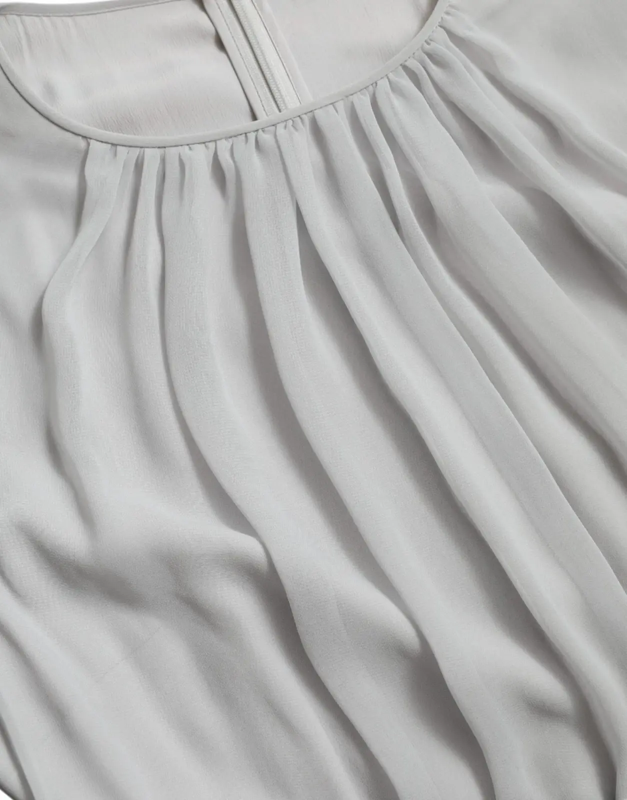 Dolce & Gabbana Light Grey Polyester Pleated Long Maxi Dress