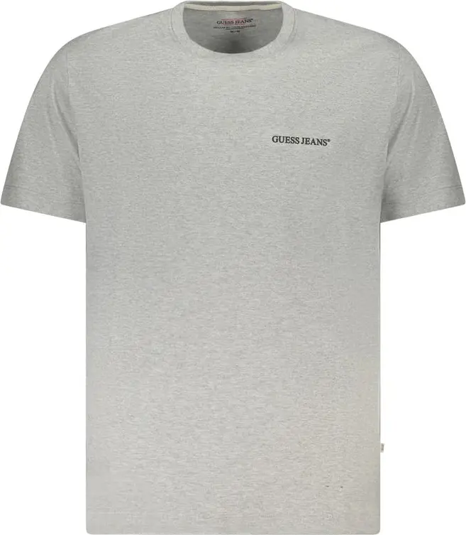 Gray Cotton Men T-Shirt Guess Shoes