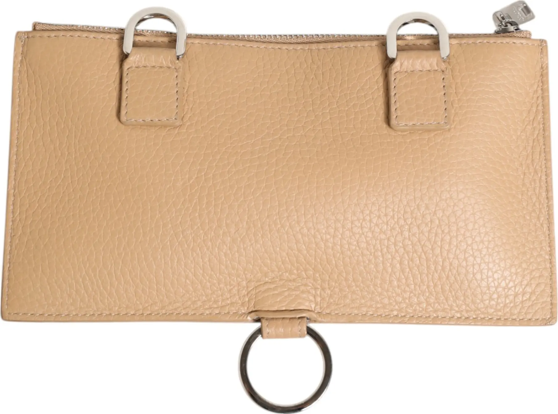 Dolce & Gabbana sumkasi, jigarrang buqa terisidan yasalgan, katta crossbody kartochka ushlagichi