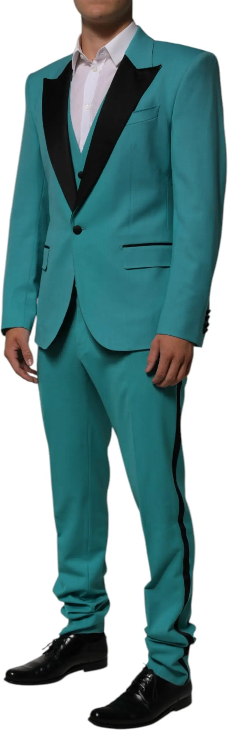 3 Piece Wool Silk Blend Suit Dolce & Gabbana Sicilia