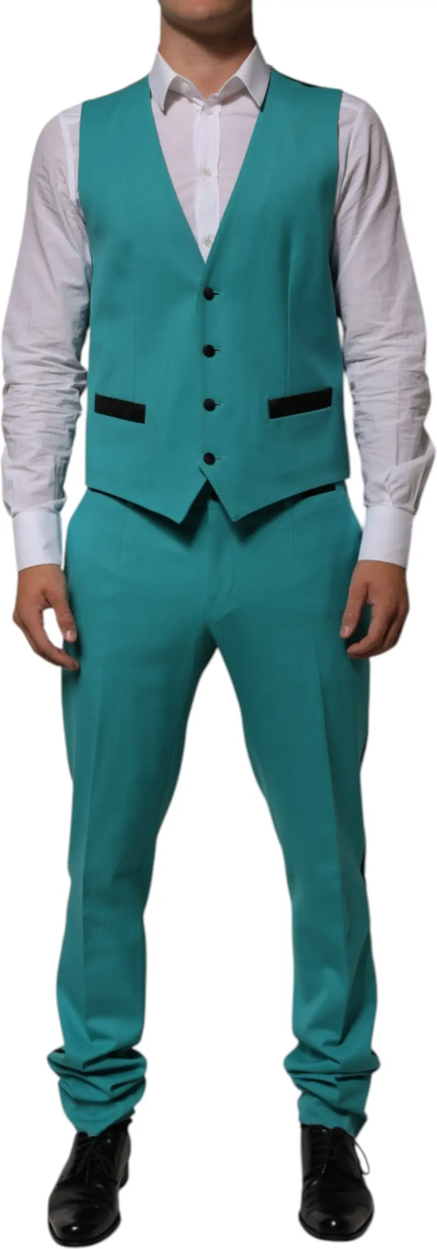 3 Piece Wool Silk Blend Suit Dolce & Gabbana Sicilia