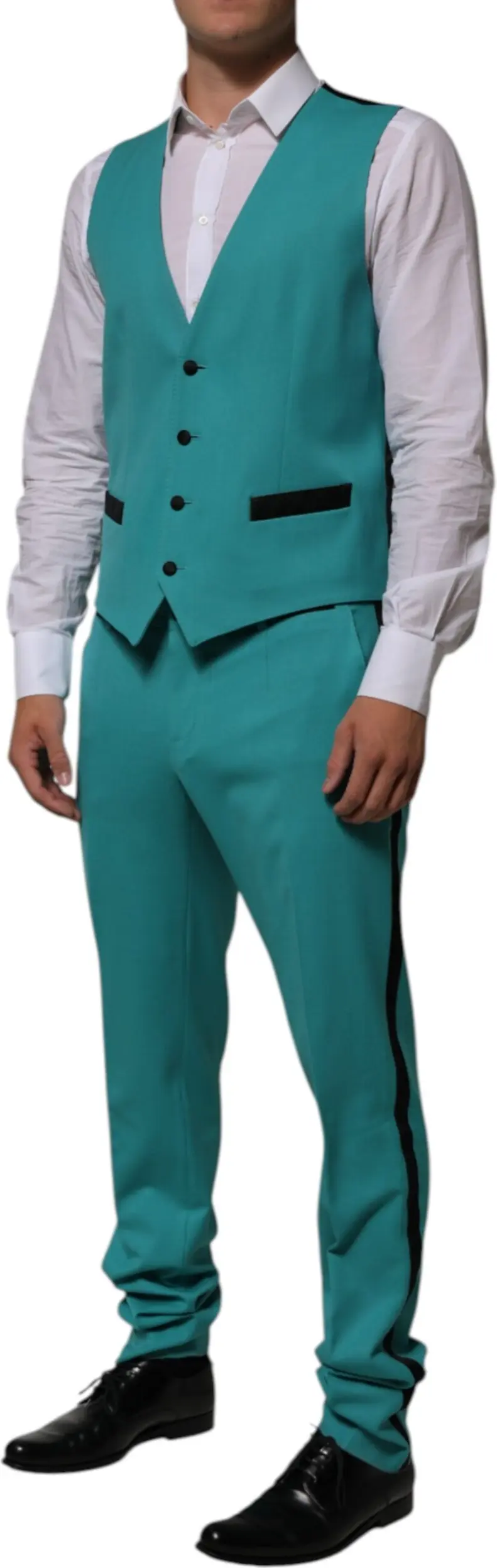 3 Piece Wool Silk Blend Suit Dolce & Gabbana Sicilia