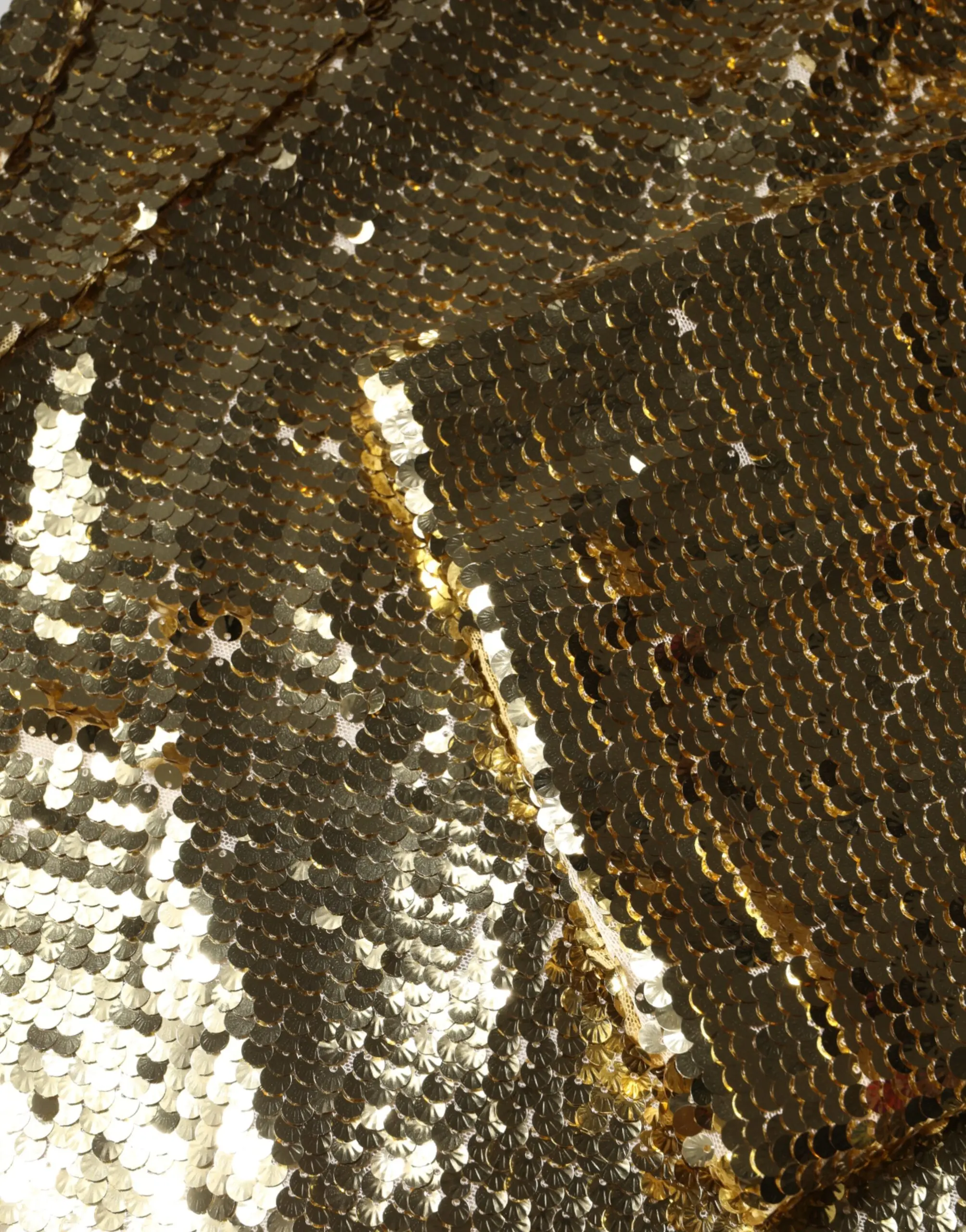 Gold Sequin Mini Dress Dolce & Gabbana