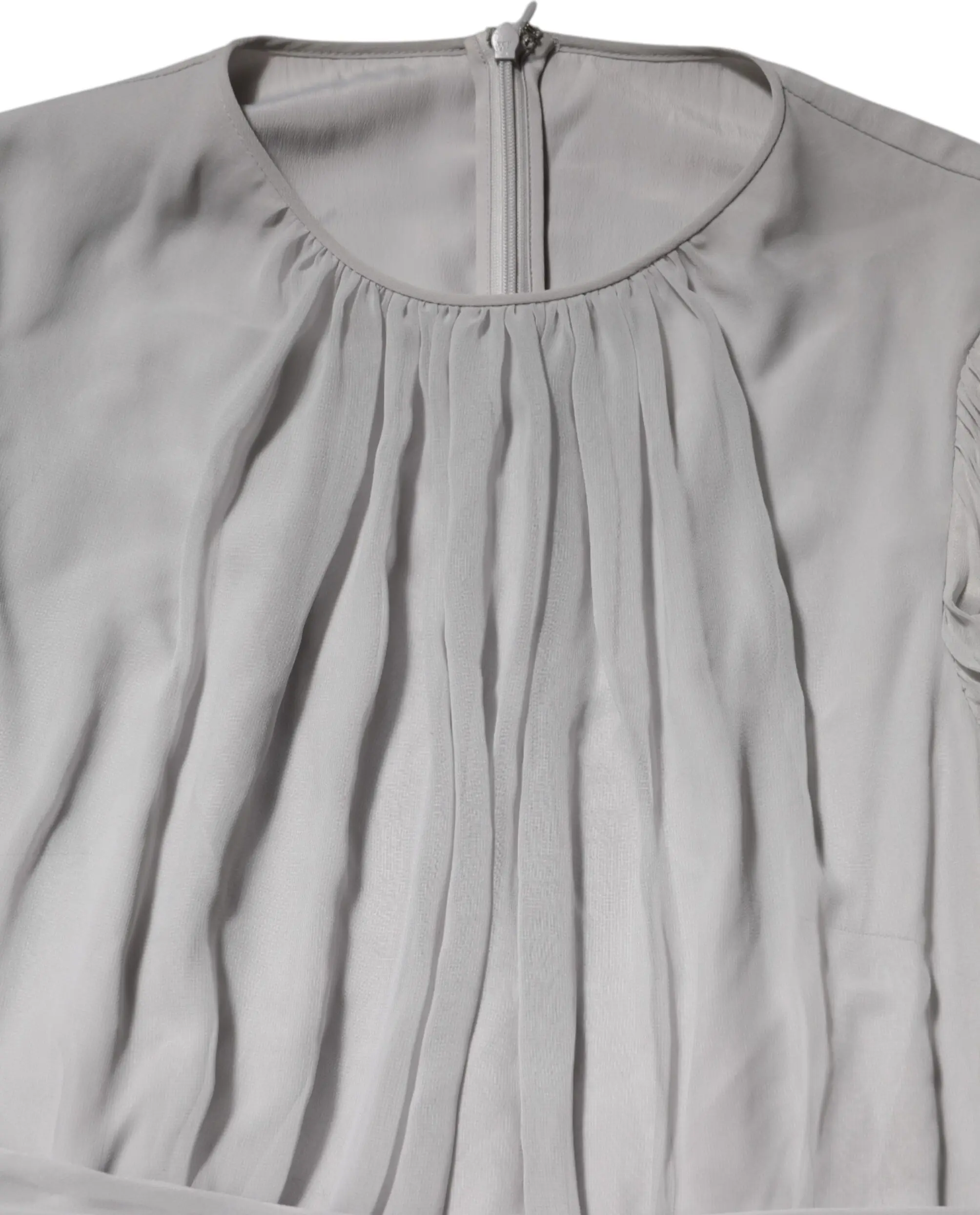 Dress Dolce & Gabbana Pleated Maxi Gown with long sleeves