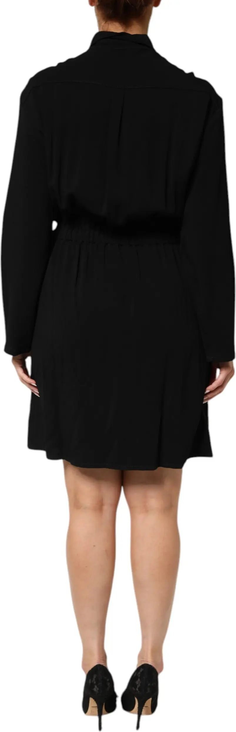 Shirt Style Belted Dress Armani Emporio