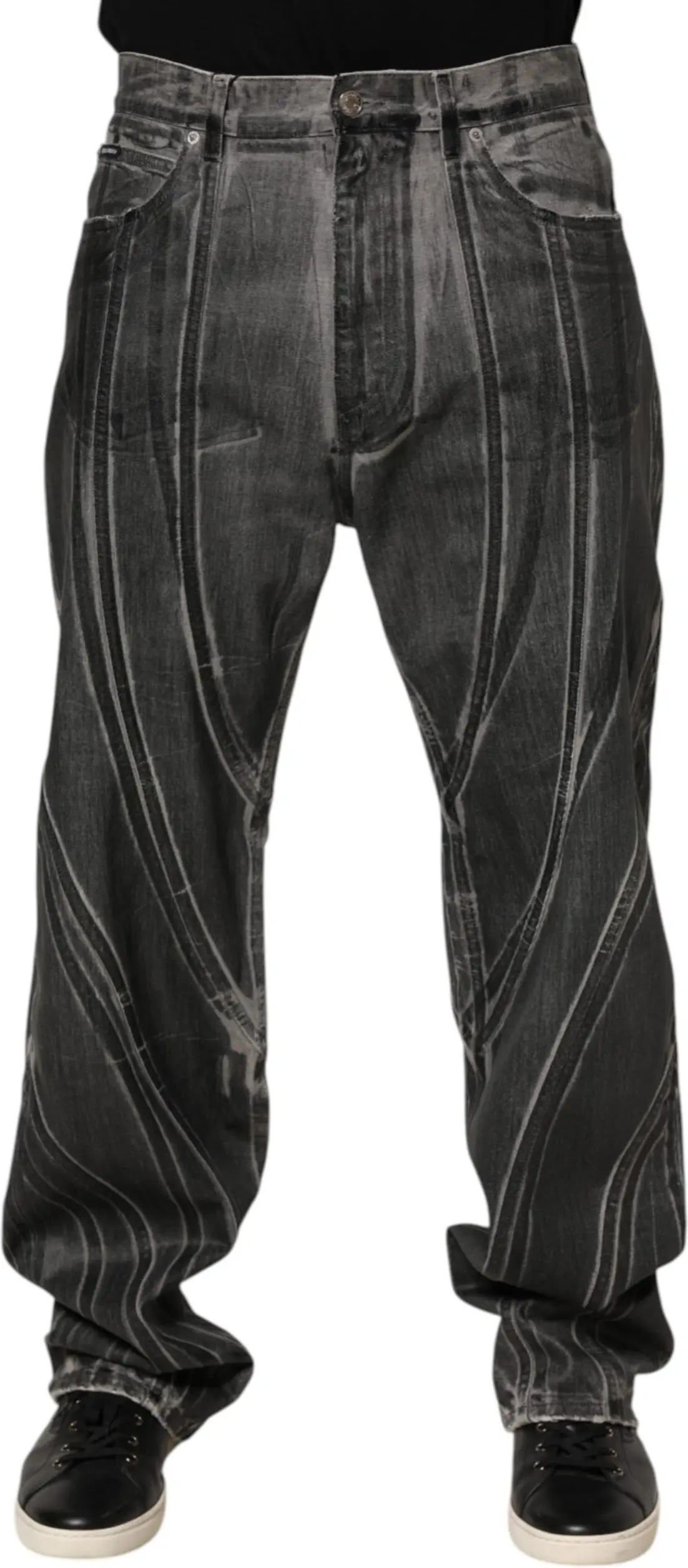Patterned Denim Jeans Dolce & Gabbana