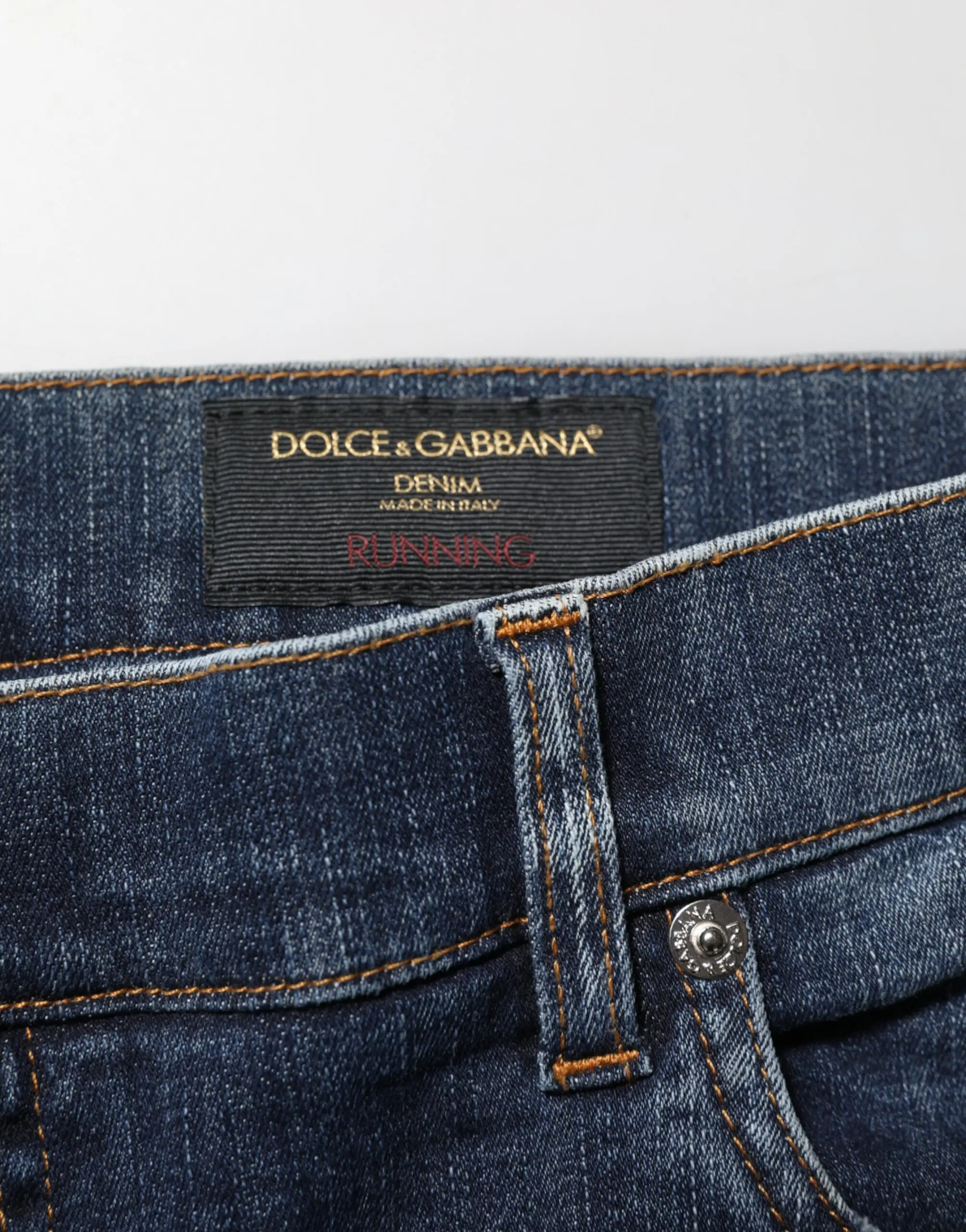 Dolce & Gabbana Klassik Mato Qora Yuvilgan Jinsiy Kiyimlar