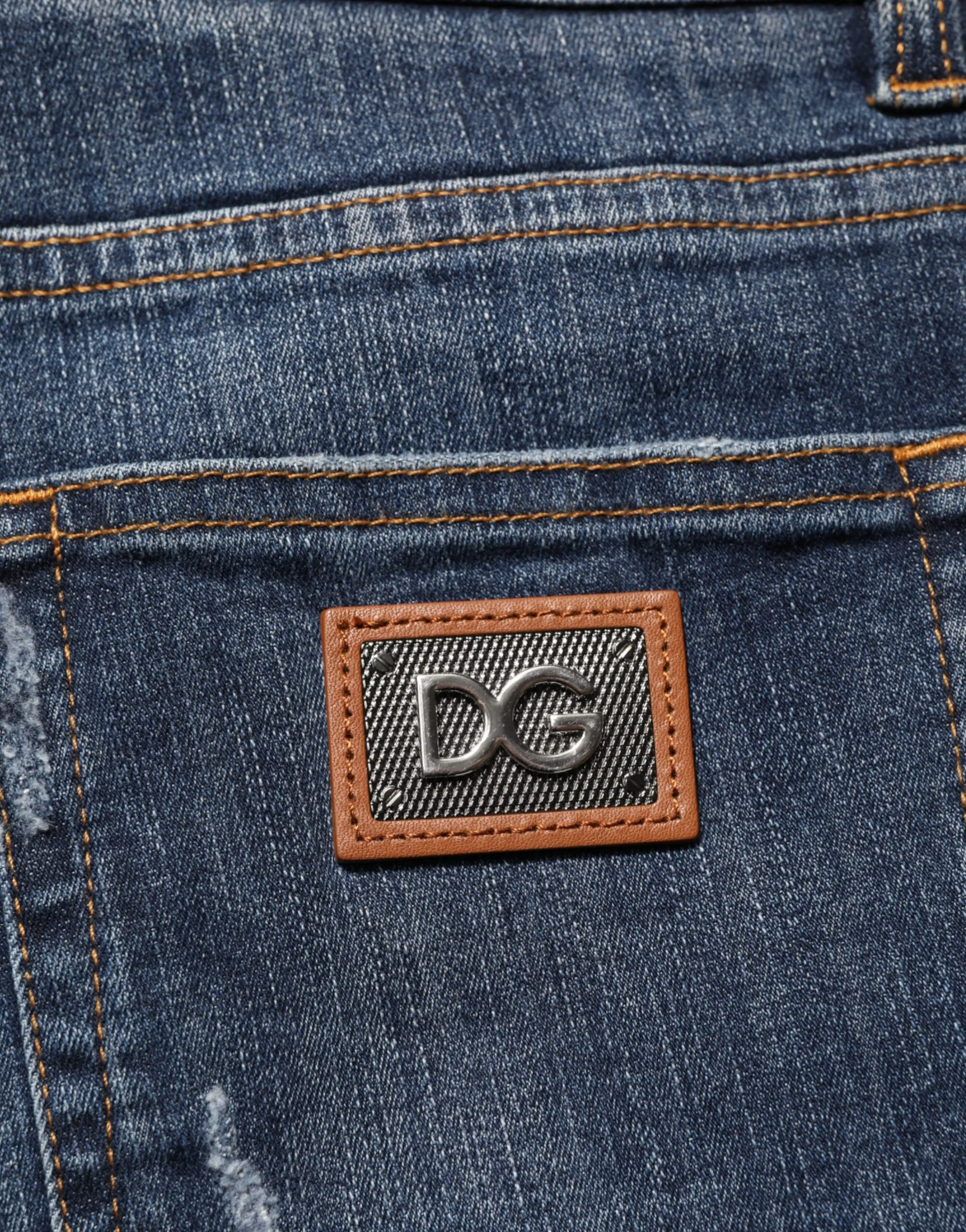 Dolce & Gabbana Klassik Mato Qora Yuvilgan Jinsiy Kiyimlar