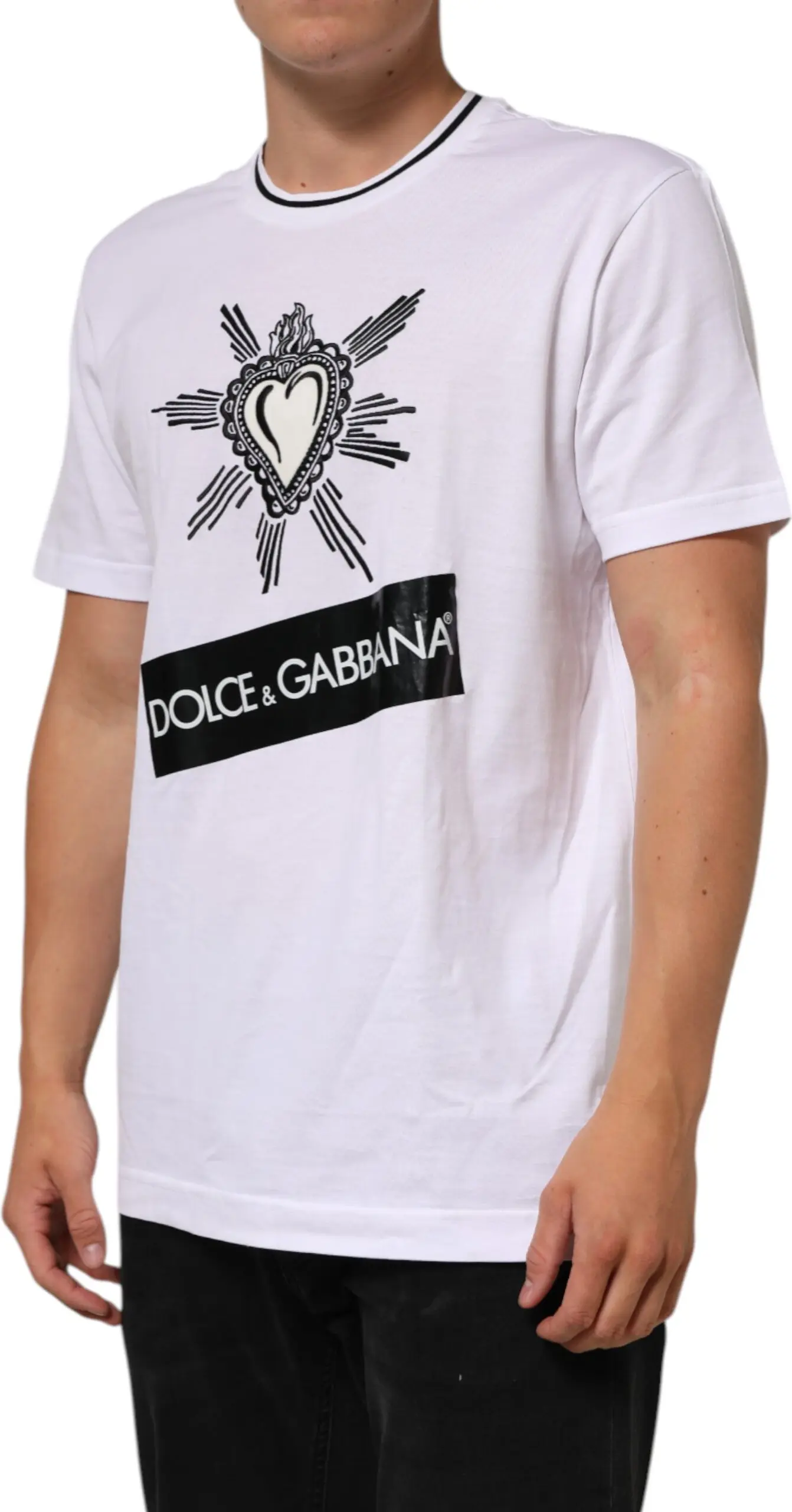 Dolce & Gabbana qisqa yengli erkaklar futbolkasi