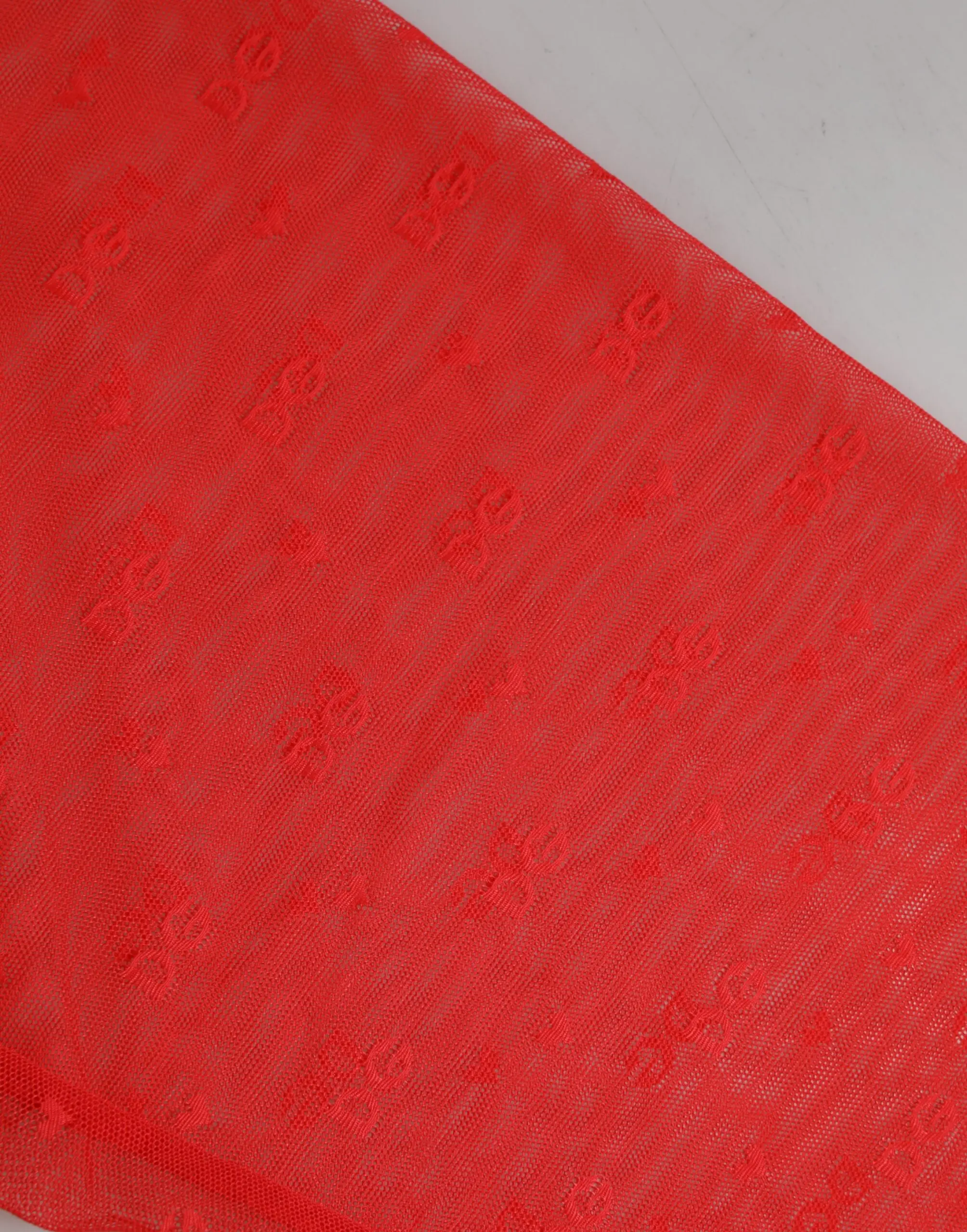 Underwear Dolce & Gabbana Red Logo Lace Tight Midi Trousers