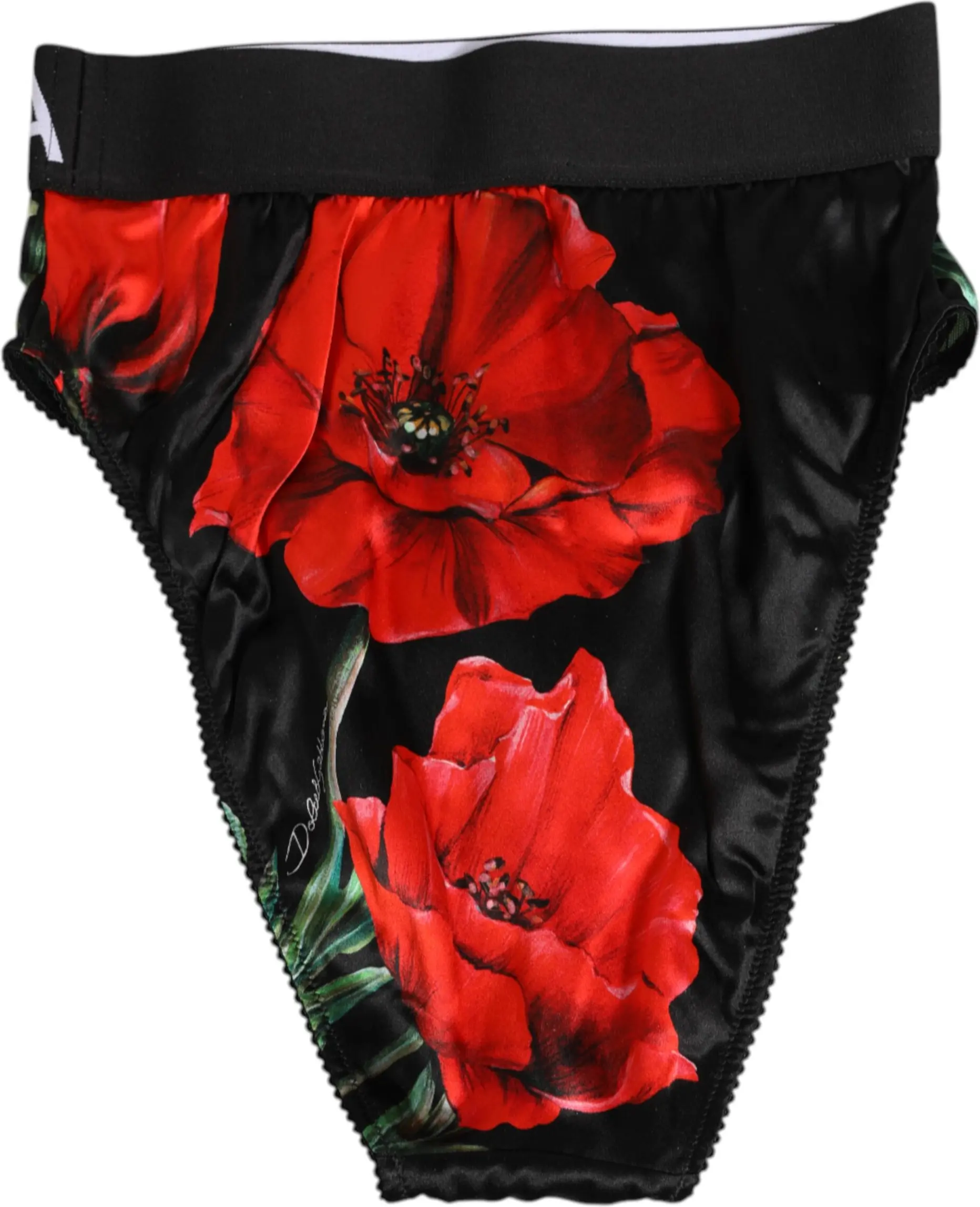 Ichki kiyim
Ichki kiyim Dolce & Gabbana Qora Gullar Ipak Yuqori Bel