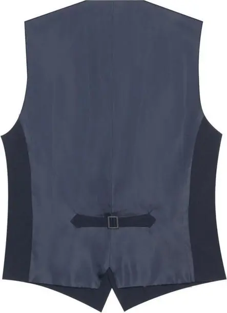 Blue Polyester Waistcoat Antony Morato