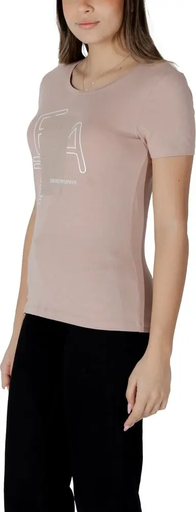 Футболка Armani EA7 Emporio Розовая Хлопковая Спортивная Одежда