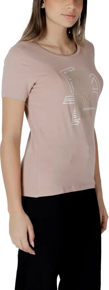 Футболка Armani EA7 Emporio Розовая Хлопковая Спортивная Одежда