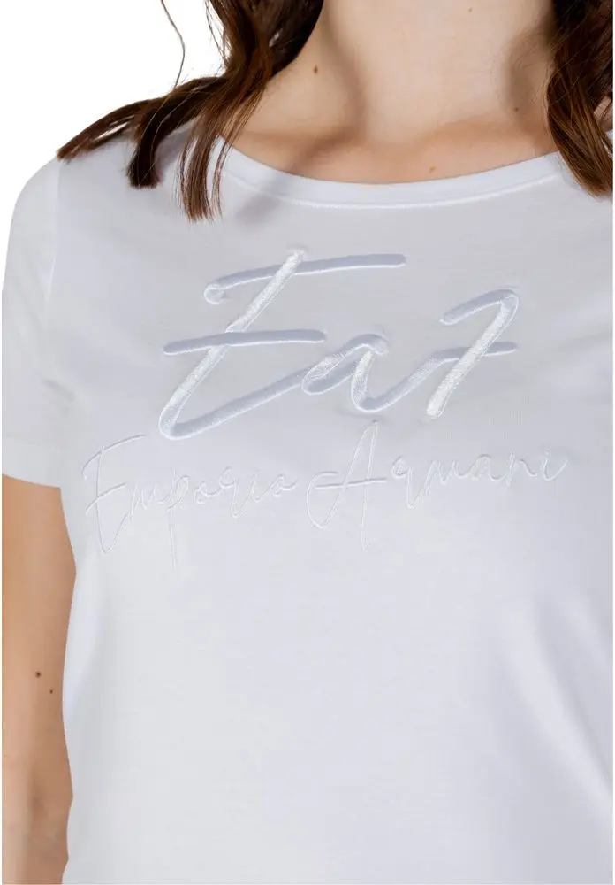 T-shirt Armani EA7 Emporio White Cotton Sportswear