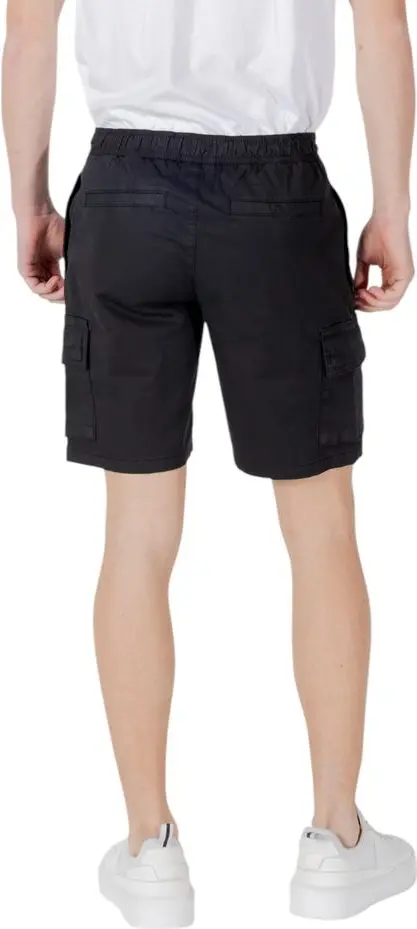 Black Cotton Bermuda Shorts Hugo Boss