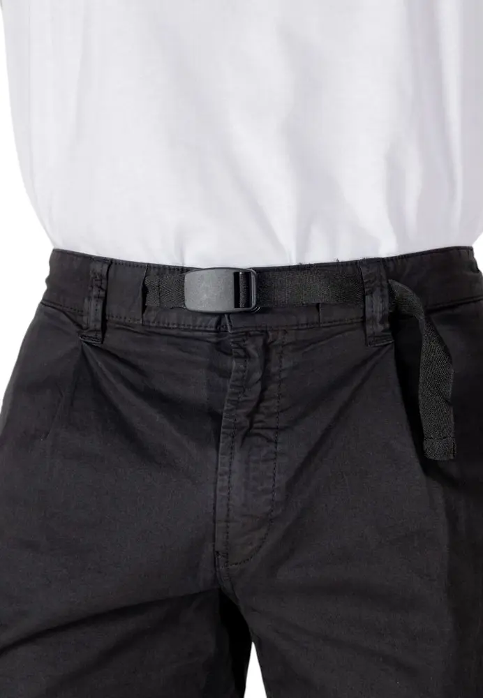Black Cotton Bermuda Shorts Hugo Boss