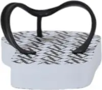 Kichik yozgi zamshlar Armani Exchange Oq kauchukdan yasalgan "flip-flop" sandallari