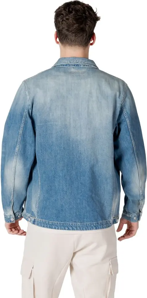 Replay Light Blue Cotton Denim Jacket