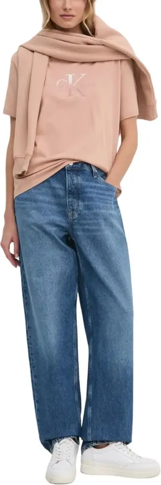 Calvin Klein Jeans ko'k paxta Mom jinsi shim
