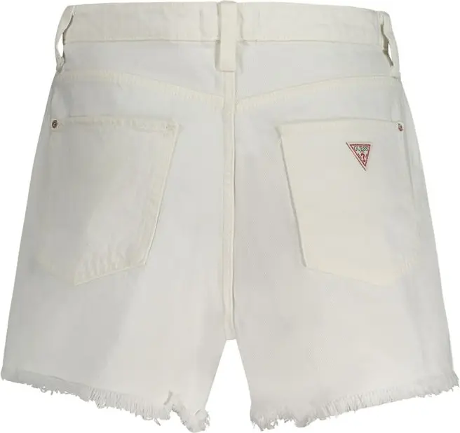 White Cotton Short Guess Shoes