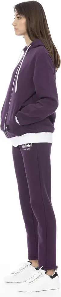 Purple Cotton Women Sweater