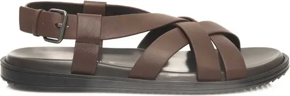 Qora teri erkaklar uchun sandal