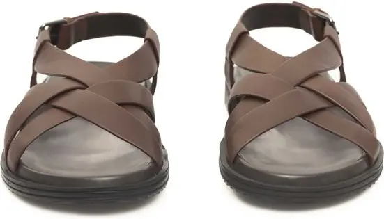 Qora teri erkaklar uchun sandal