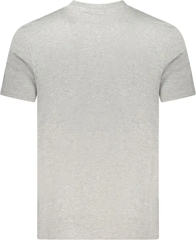 Gray Cotton Men T-Shirt Napapijri