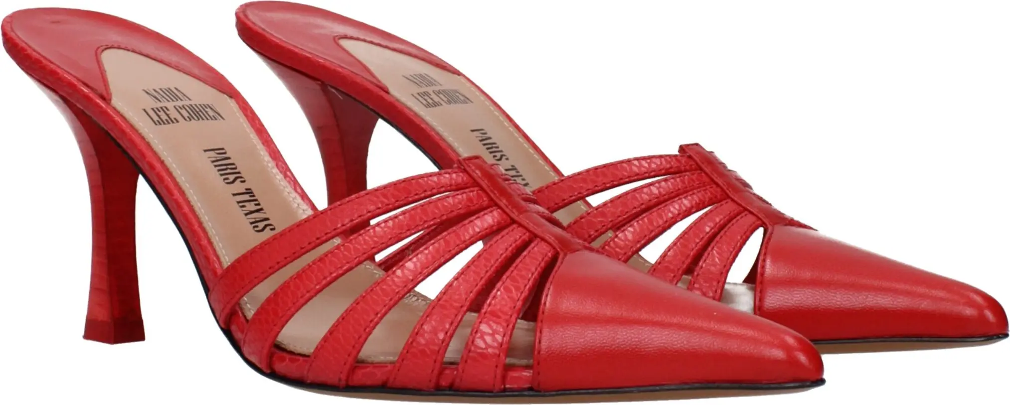 Qizil Charmi Stiletto Taba Paris Texas