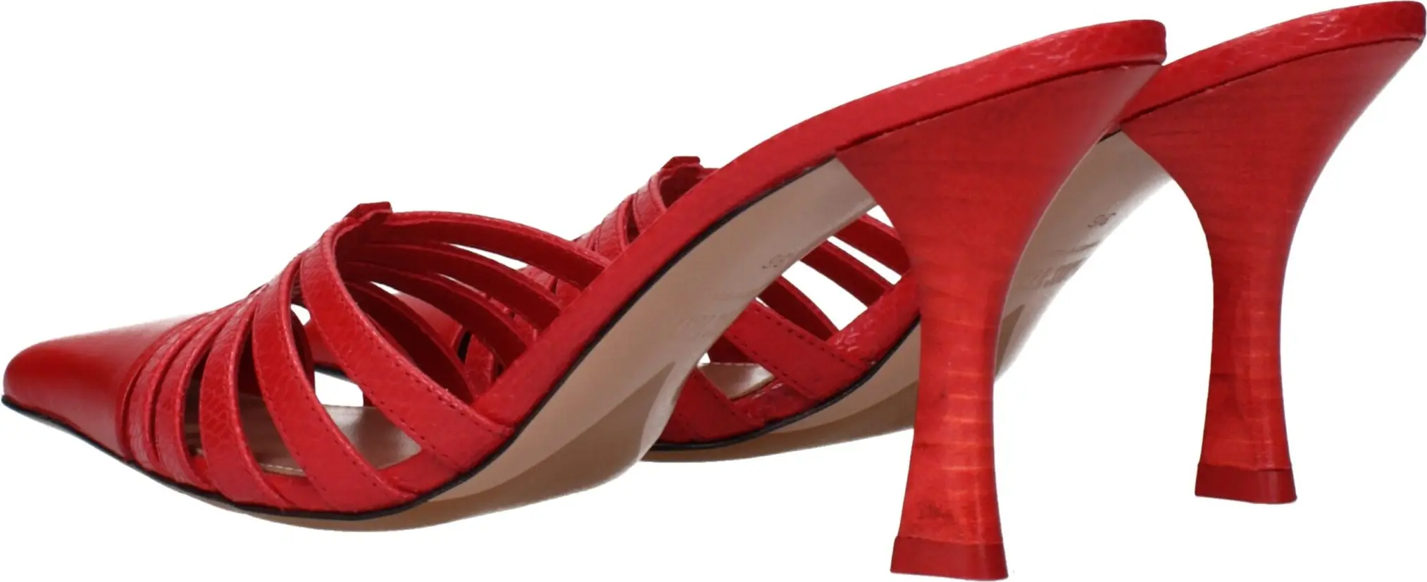 Qizil Charmi Stiletto Taba Paris Texas